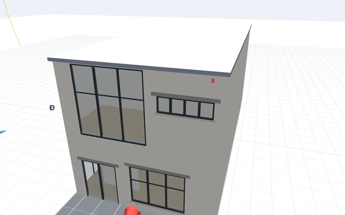 Khối 3D thật, cửa sổ full kính